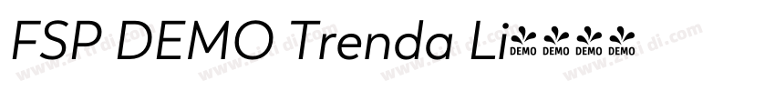 FSP DEMO Trenda Li字体转换 FSP DEMO Trenda Li字体转换